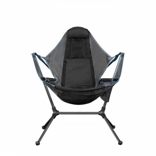 Camping Chair Foldable Swing Luxury Recliner Relaxation Swinging Comfort Lean Back Outdoor Folding Chair Outdoor Freestyle Portable Folding Rocking Chair Grey - Outbackers