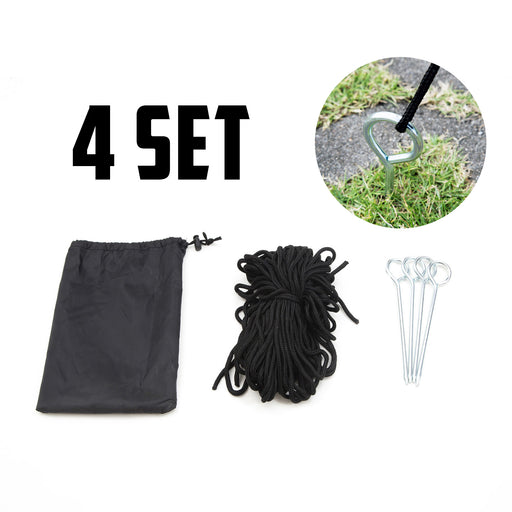 Camperoos 4 Set Gazebo Outdoor Marquee Tent Rope Set - Outbackers