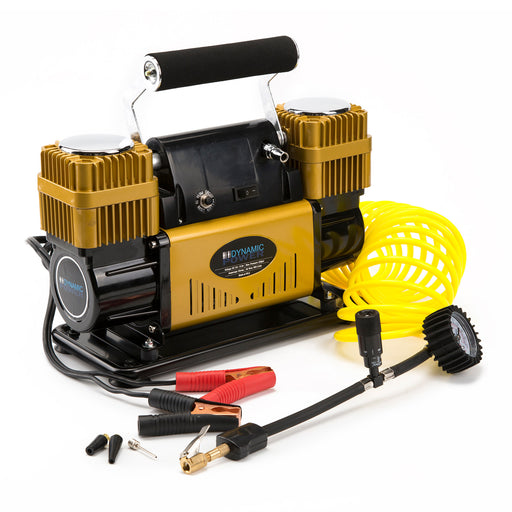 Dynamic Power Gold Portable Car Tyre Air Compressor Deflator Inflator 300L/MIN 12V - Outbackers