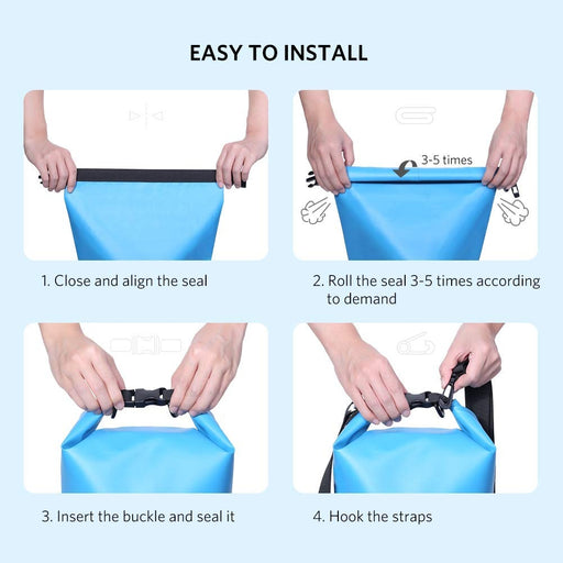 UGREEN Floating Waterproof Dry Bag for Cycling/Biking/Swimming/Rafting/Water Sport - Blue - Outbackers