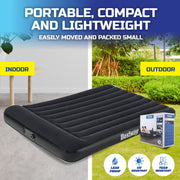 Bestway Queen Inflatable Air Bed Tritech Built-In Pump Heavy Duty - Outbackers