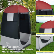 Bestway 1.9m x 1.1m Outdoor Portable Change Room Tent Spacious Zippered Door - Outbackers