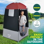 Bestway 1.9m x 1.1m Outdoor Portable Change Room Tent Spacious Zippered Door - Outbackers