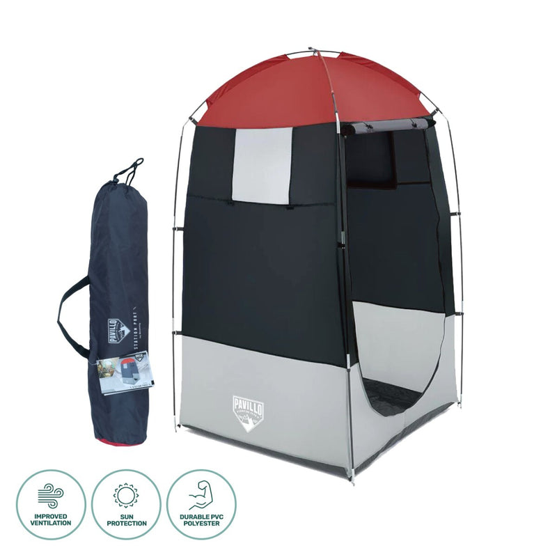 Bestway 1.9m x 1.1m Outdoor Portable Change Room Tent Spacious Zippered Door - Outbackers