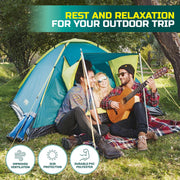 Bestway 2.1m x 2.1m Tent 3 Person UV Protected Double Layered Carry Bag Pegs - Outbackers