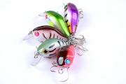 5x 5.5cm Popper Crank Bait Fishing Lure Lures Surface Tackle Saltwater - Outbackers