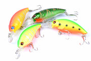 4x 7.5cm Popper Crank Bait Fishing Lure Lures Surface Tackle Saltwater - Outbackers