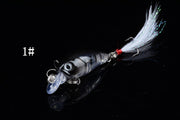 5x 4.5cm Popper Crank Bait Fishing Lure Lures Surface Tackle Saltwater - Outbackers