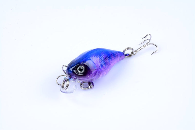 5x 4.3cm Popper Crank Bait Fishing Lure Lures Surface Tackle Saltwater - Outbackers