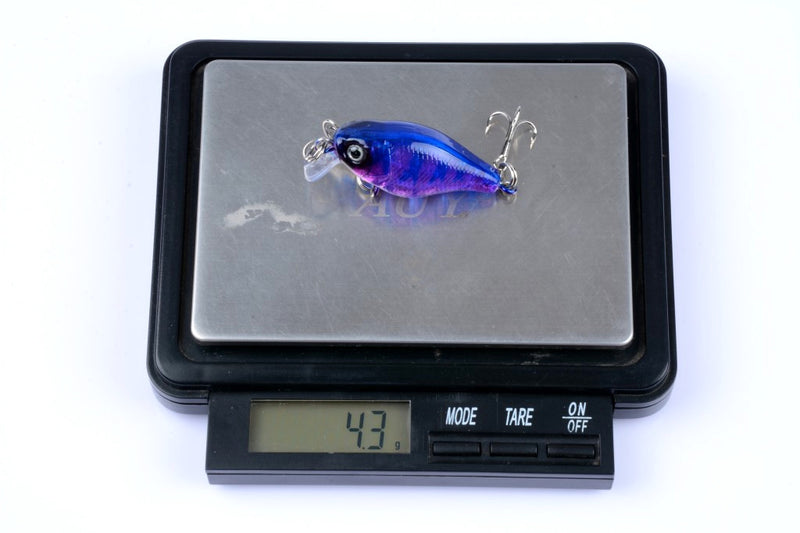 5x 4.3cm Popper Crank Bait Fishing Lure Lures Surface Tackle Saltwater - Outbackers