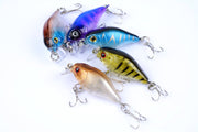 5x 4.3cm Popper Crank Bait Fishing Lure Lures Surface Tackle Saltwater - Outbackers