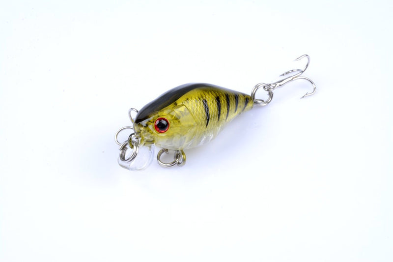 5x 4.3cm Popper Crank Bait Fishing Lure Lures Surface Tackle Saltwater - Outbackers