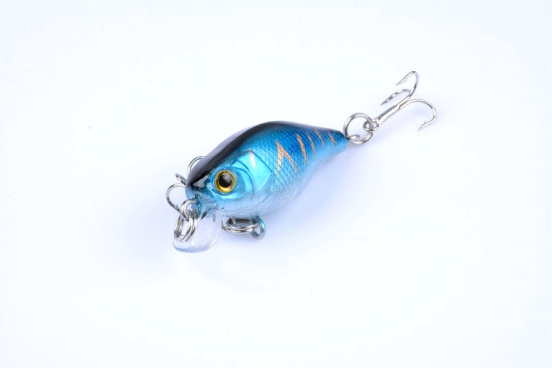 5x 4.3cm Popper Crank Bait Fishing Lure Lures Surface Tackle Saltwater - Outbackers