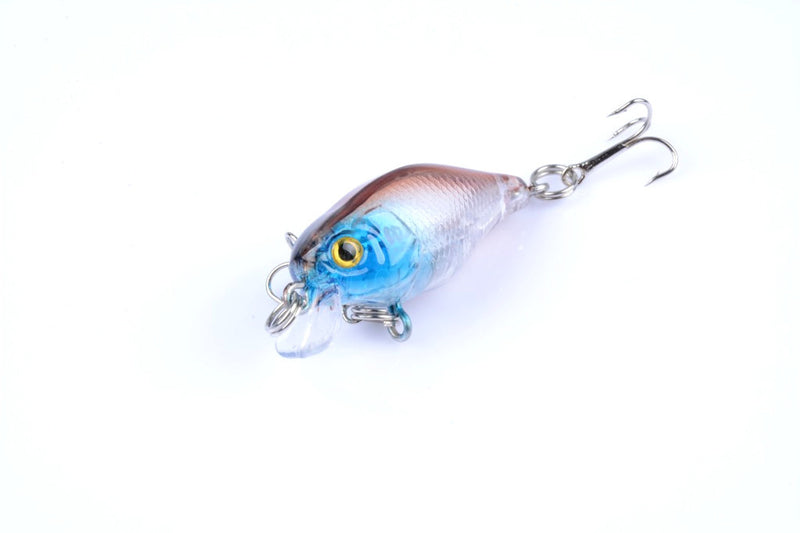5x 4.3cm Popper Crank Bait Fishing Lure Lures Surface Tackle Saltwater - Outbackers