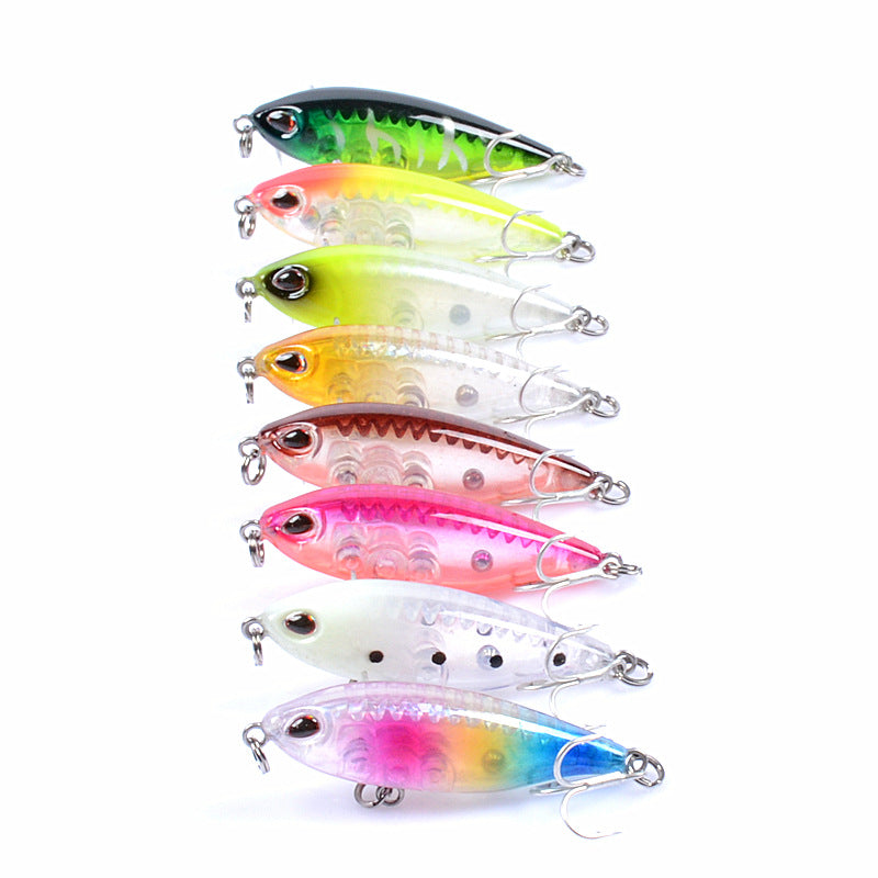 8x Pencil minnow 4.8cm Fishing Lure Lures Surface Tackle Fresh Saltwater - Outbackers