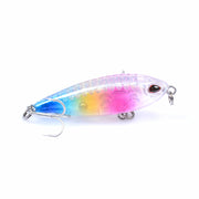 8x Pencil minnow 4.8cm Fishing Lure Lures Surface Tackle Fresh Saltwater - Outbackers