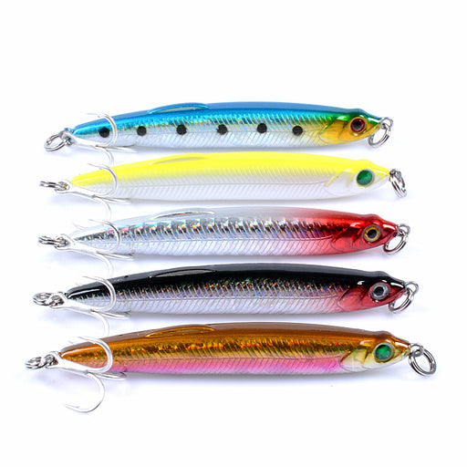 5x Pencil minnow 7.5cm Fishing Lure Lures Surface Tackle Fresh Saltwater - Outbackers