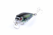 4x 5.5cm Popper Crank Bait Fishing Lure Lures Surface Tackle Saltwater - Outbackers