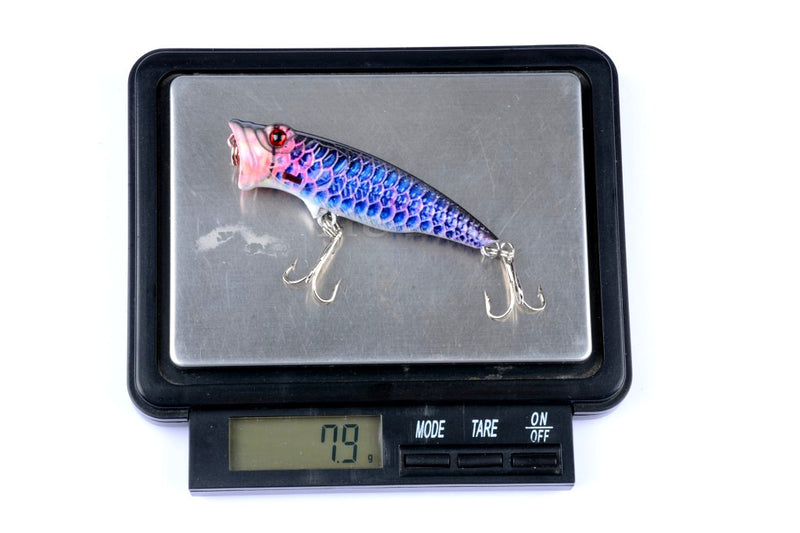 4X 6.5cm Popper Poppers Fishing Lure Lures Surface Tackle Fresh Saltwater - Outbackers