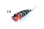 4X 6.5cm Popper Poppers Fishing Lure Lures Surface Tackle Fresh Saltwater - Outbackers