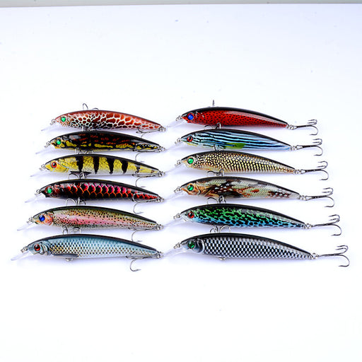 12x Popper Poppers 14cm Fishing Lure Lures Surface Tackle Fresh Saltwater - Outbackers