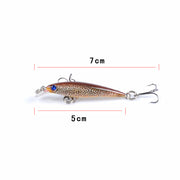 6x Popper Poppers 5cm Minnow Fishing Lure Lures Surface Tackle Fresh Saltwater - Outbackers