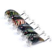 6x Popper Poppers 5cm Fishing Lure Lures Surface Tackle Fresh Saltwater - Outbackers