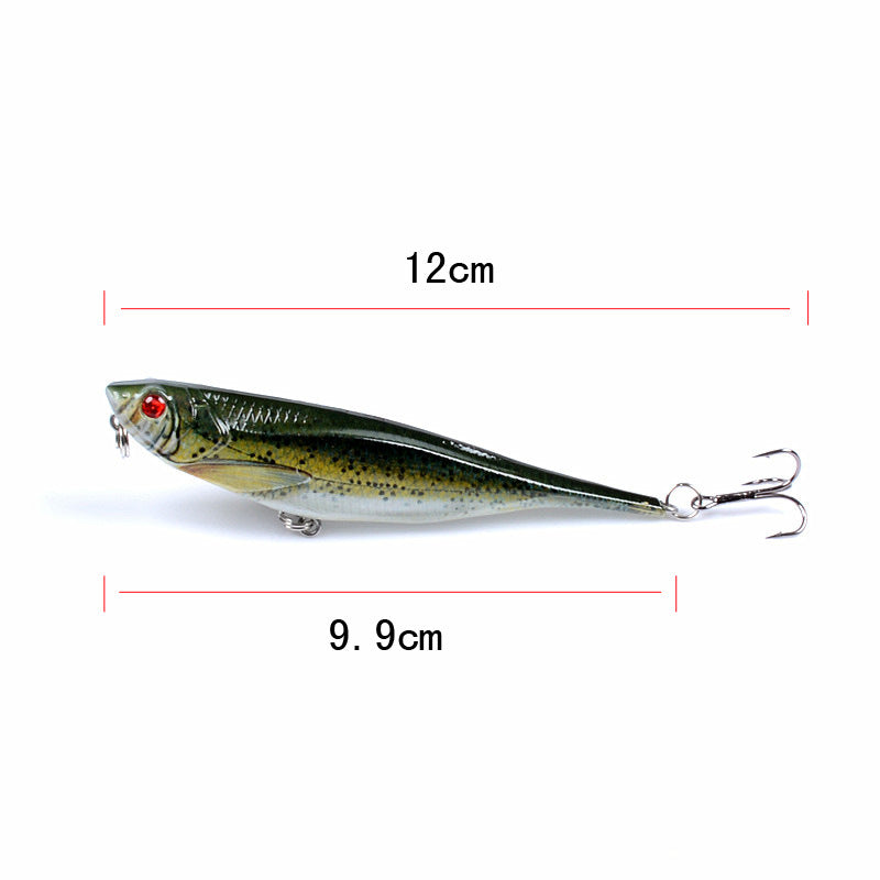 9x Popper Poppers 9.9cm Fishing Lure Lures Surface Tackle Fresh Saltwater - Outbackers