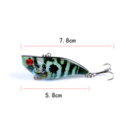 7x Popper Poppers 5.8cm Fishing Lure Lures Surface Tackle Fresh Saltwater - Outbackers