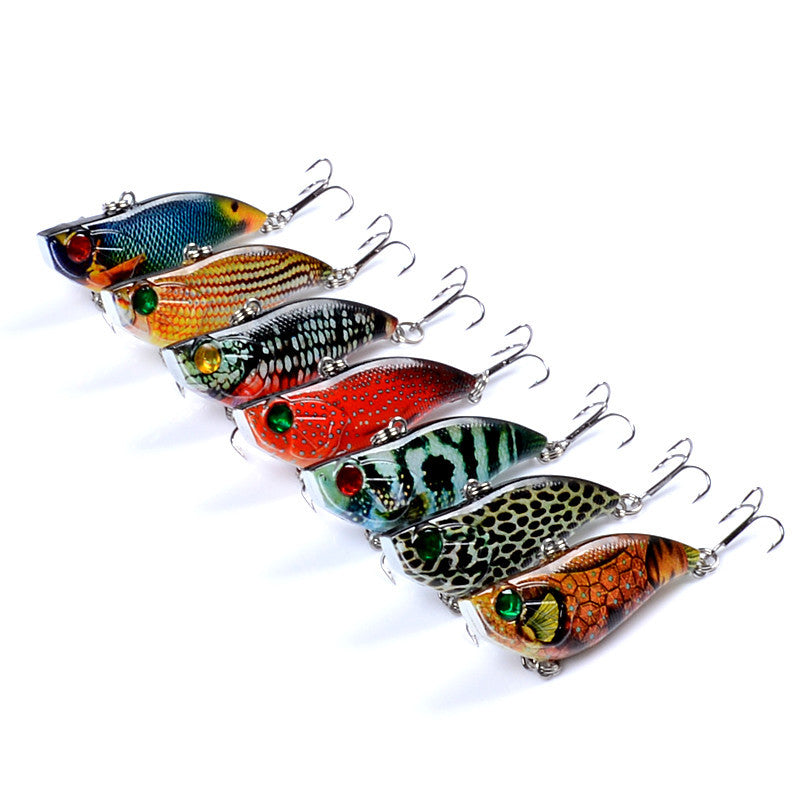 7x Popper Poppers 5.8cm Fishing Lure Lures Surface Tackle Fresh Saltwater - Outbackers