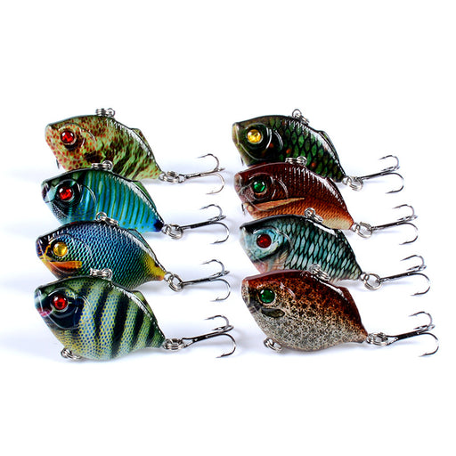 8x Popper Poppers 4.5cm Fishing Lure Lures Surface Tackle Fresh Saltwater - Outbackers