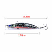 5X Popper Poppers 12.3cm Fishing Lure Lures Surface Tackle Fresh Saltwater - Outbackers