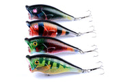 4X 6.5cm Popper Poppers Fishing Lure Lures Surface Tackle Fresh Saltwater - Outbackers
