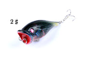 4X 6.5cm Popper Poppers Fishing Lure Lures Surface Tackle Fresh Saltwater - Outbackers
