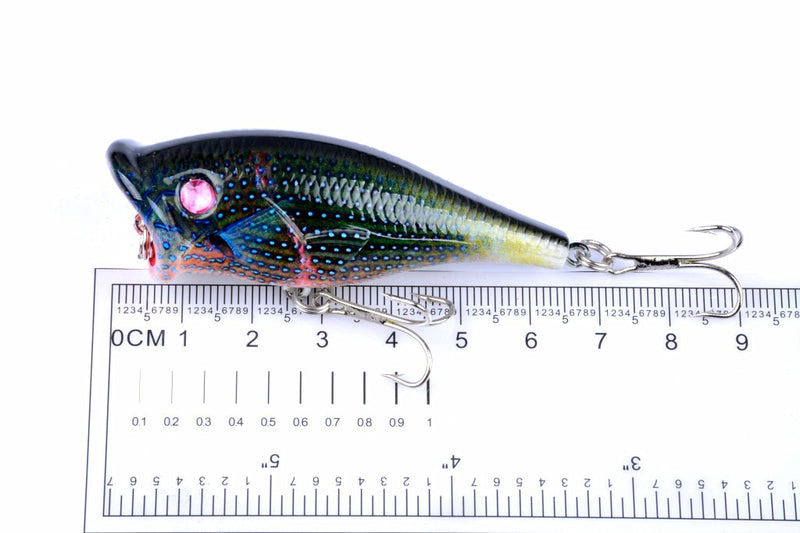 4X 6.5cm Popper Poppers Fishing Lure Lures Surface Tackle Fresh Saltwater - Outbackers