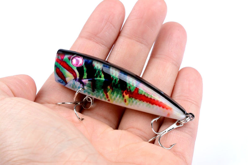 4X 6.8cm Popper Poppers Fishing Lure Lures Surface Tackle Saltwater - Outbackers