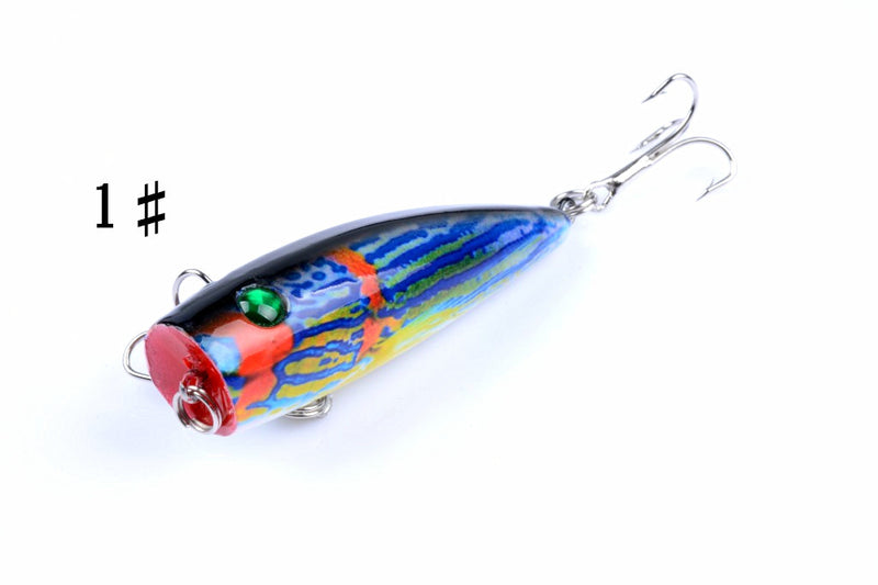 4X 6.8cm Popper Poppers Fishing Lure Lures Surface Tackle Saltwater - Outbackers