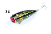 4X 6.8cm Popper Poppers Fishing Lure Lures Surface Tackle Saltwater - Outbackers