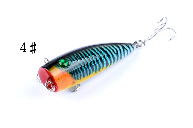 4X 6.8cm Popper Poppers Fishing Lure Lures Surface Tackle Saltwater - Outbackers