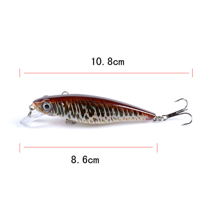 6x Popper Poppers 8.6cm Fishing Lure Lures Surface Tackle Fresh Saltwater - Outbackers