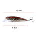 6x Popper Poppers 8.6cm Fishing Lure Lures Surface Tackle Fresh Saltwater - Outbackers