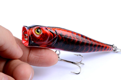 6X 9cm Popper Poppers Fishing Lure Lures Surface Tackle Fresh Saltwater - Outbackers