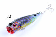 6X 9cm Popper Poppers Fishing Lure Lures Surface Tackle Fresh Saltwater - Outbackers