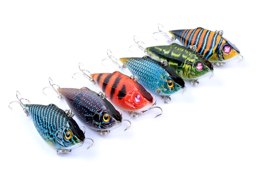 6x 6.5cm Vib Bait Fishing Lure Lures Hook Tackle Saltwater - Outbackers