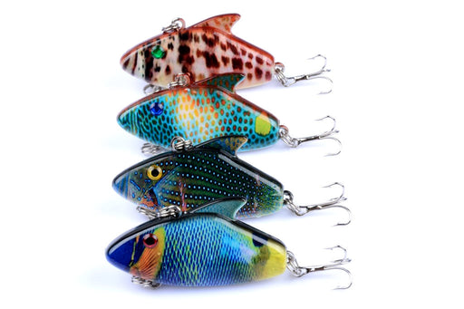 4x 5.5cm Vib Bait Fishing Lure Lures Hook Tackle Saltwater - Outbackers