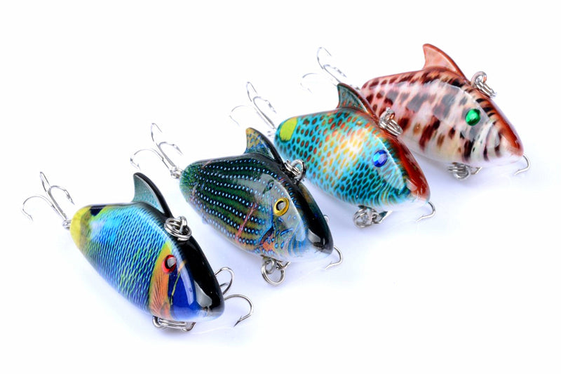 4x 5.5cm Vib Bait Fishing Lure Lures Hook Tackle Saltwater - Outbackers
