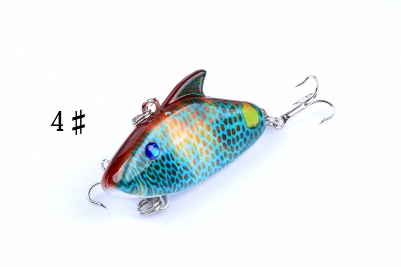 4x 5.5cm Vib Bait Fishing Lure Lures Hook Tackle Saltwater - Outbackers