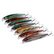 6x Popper Poppers 9.3cm Fishing Lure Lures Surface Tackle Fresh Saltwater - Outbackers
