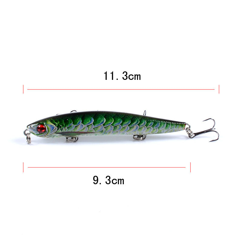 6x Popper Poppers 9.3cm Fishing Lure Lures Surface Tackle Fresh Saltwater - Outbackers