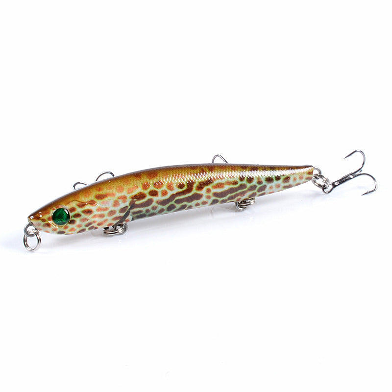 6x Popper Poppers 9.3cm Fishing Lure Lures Surface Tackle Fresh Saltwater - Outbackers